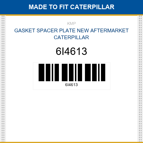 6I4613 Gasket spacer plate Made to fit