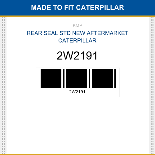 2W2191 Rear seal std Made to fit for CATERPILLAR