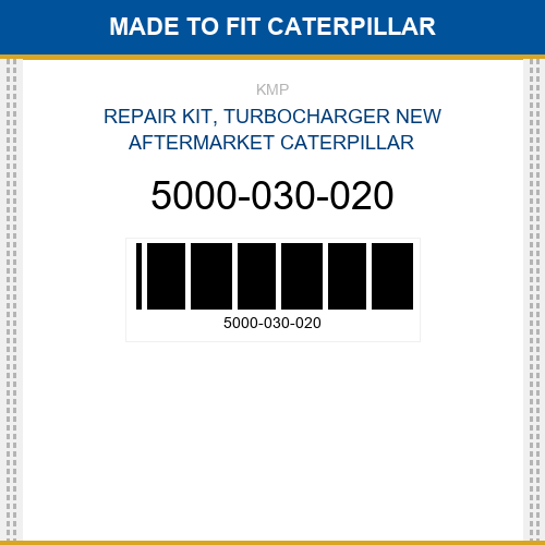 5000-030-020 Repair kit, turbocharger Made to fit for CATERPILLAR