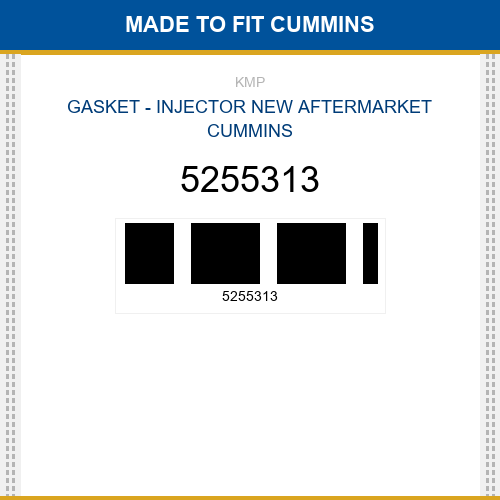 5255313 Gasket - injector Made to fit for CUMMINS