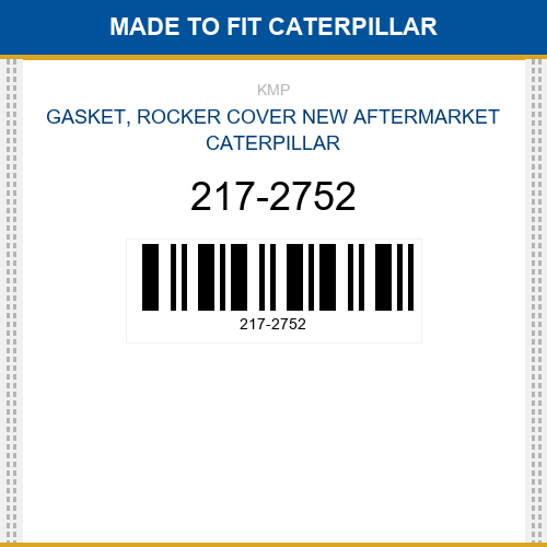 217-2752 Gasket, rocker cover Made to fit for CATERPILLAR