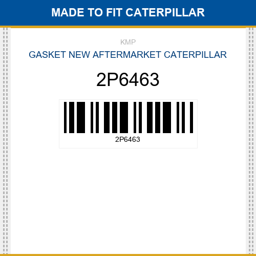 2P6463 Gasket Made to fit for CATERPILLAR