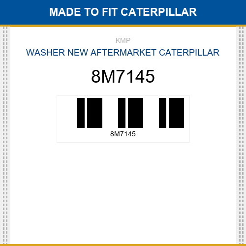 8M7145 Washer Made to fit for CATERPILLAR