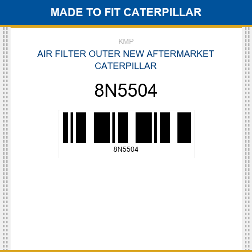 8N5504 Air filter outer Made to fit