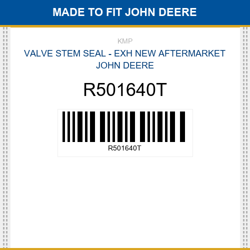 R501640T Valve stem seal - exh Made to fit for JOHN DEERE