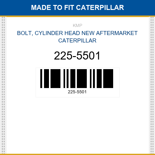 225-5501 Bolt, cylinder head Made to fit for CATERPILLAR