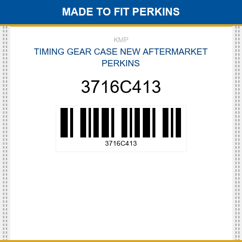 3716C413 Timing gear case Made to fit for PERKINS