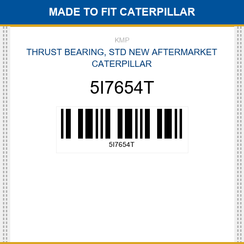 5I7654T Thrust bearing, std Made to fit