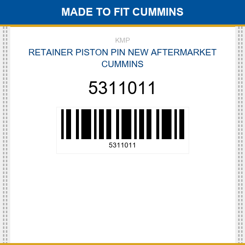 5311011 Retainer piston pin Made to fit for CUMMINS