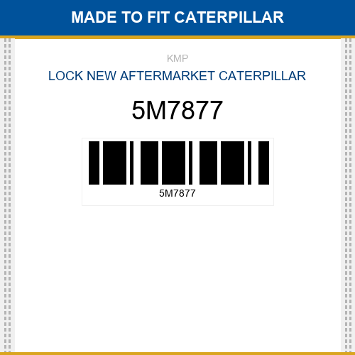 5M7877 Lock Made to fit for CATERPILLAR