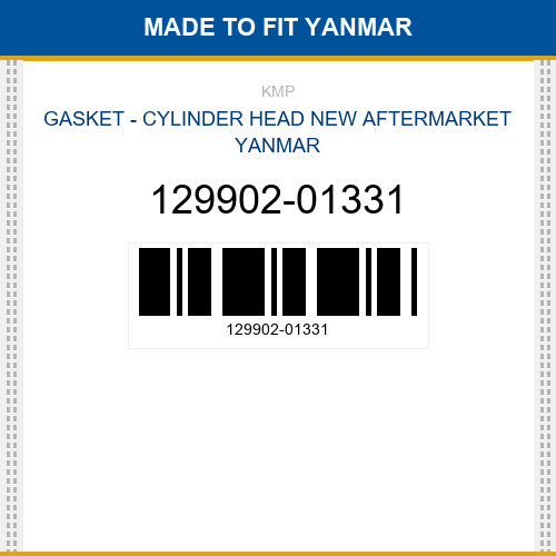 129902-01331 Gasket - cylinder head Made to fit for YANMAR