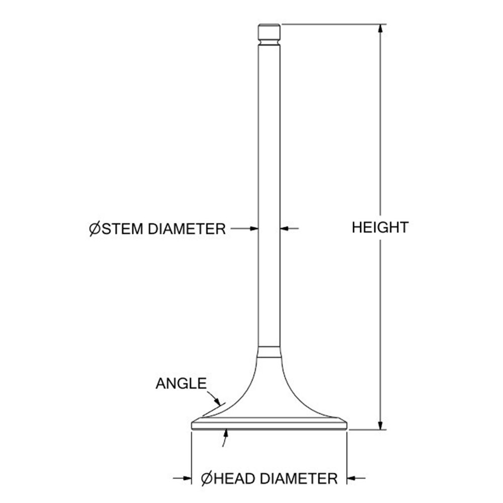 9M4163 Valve exhaust-stellite Made to fit 2