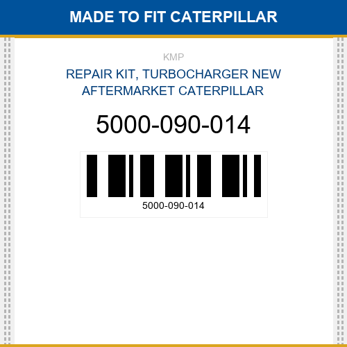 5000-090-014 Repair kit, turbocharger Made to fit for CATERPILLAR