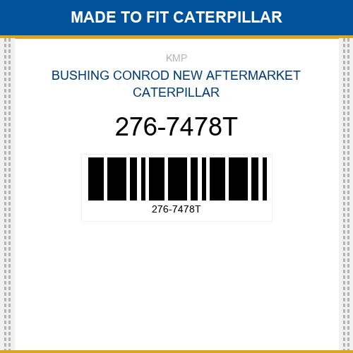 276-7478T Bushing conrod Made to fit for CATERPILLAR