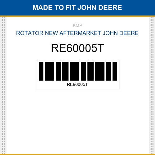 RE60005T Rotator Made to fit for JOHN DEERE