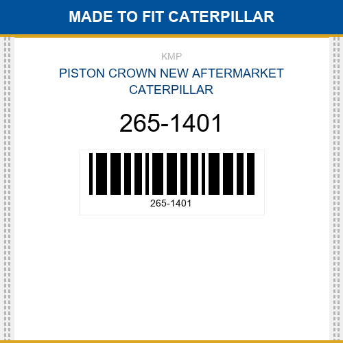 265-1401 Piston crown Made to fit for CATERPILLAR