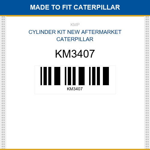 KM3407 Cylinder kit Made to fit for CATERPILLAR