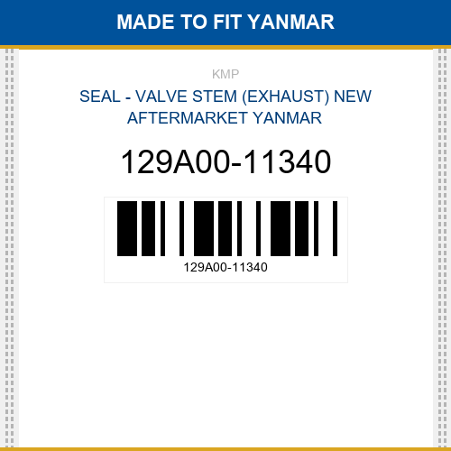 129A00-11340 Seal - valve stem (exhaust) Made to fit for YANMAR