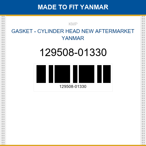 129508-01330 Gasket - cylinder head Made to fit for YANMAR