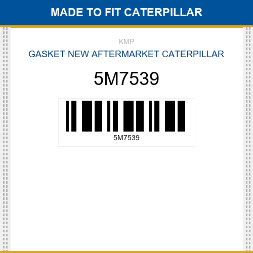 5M7539 Gasket Made to fit for CATERPILLAR