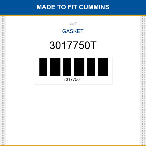 3017750T Gasket Made to fit for CUMMINS