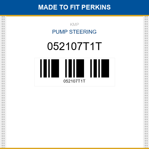 052107T1T Pump steering Made to fit for PERKINS
