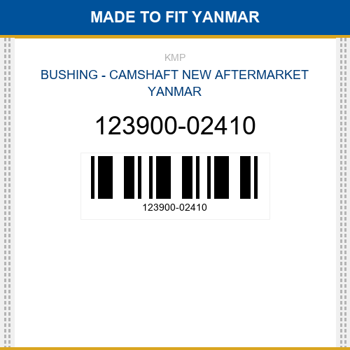 123900-02410 Bushing - camshaft Made to fit for YANMAR