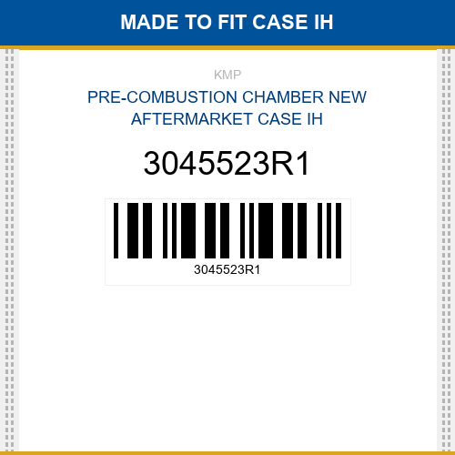 3045523R1 Pre-combustion chamber Made to fit for Case Ih