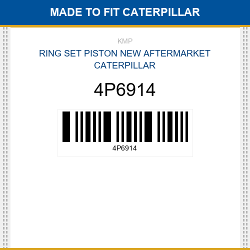 4P6914 Ring set piston Made to fit for CATERPILLAR