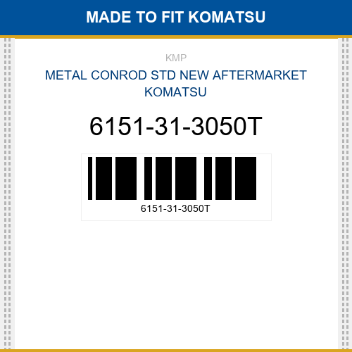 6151-31-3050T Metal conrod std Made to fit for KOMATSU