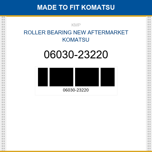 06030-23220 Roller bearing Made to fit for KOMATSU