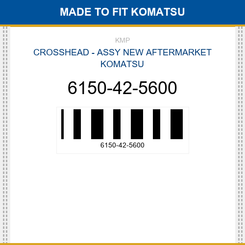 6150-42-5600 Crosshead - assy Made to fit for KOMATSU