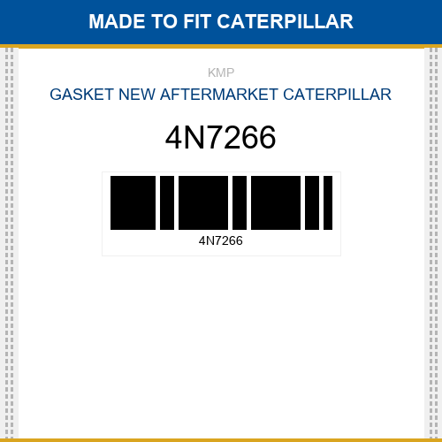 4N7266 Gasket Made to fit for CATERPILLAR