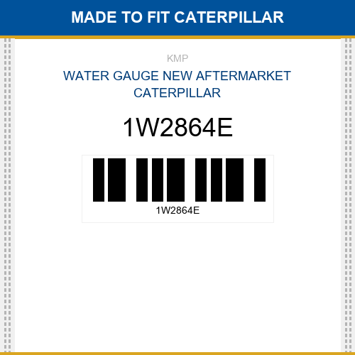 1W2864E Water gauge Made to fit for CATERPILLAR