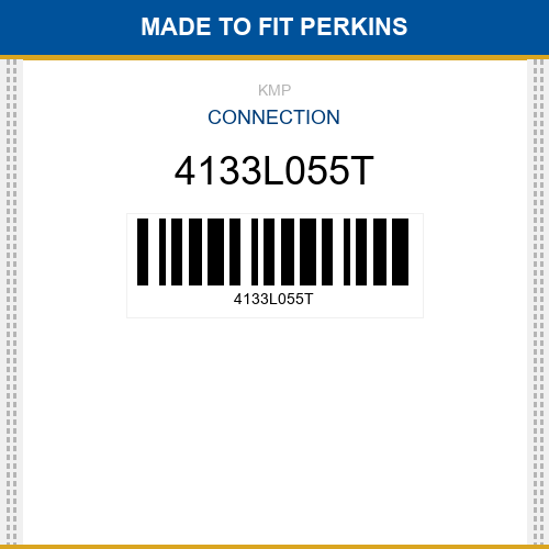 4133L055T Connection Made to fit for PERKINS