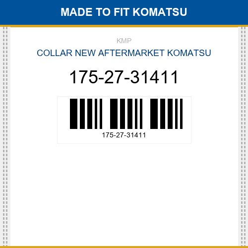 175-27-31411 Collar Made to fit for KOMATSU