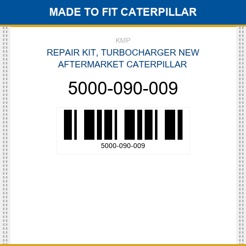 5000-090-009 Repair kit, turbocharger Made to fit for CATERPILLAR