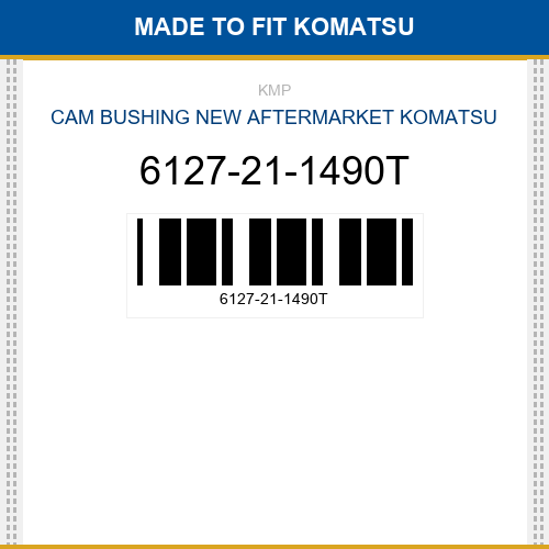 6127-21-1490T Cam bushing Made to fit for KOMATSU