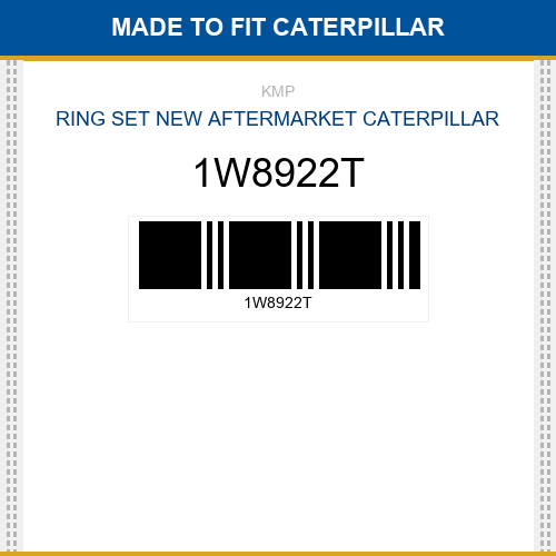 1W8922T Ring set Made to fit for CATERPILLAR