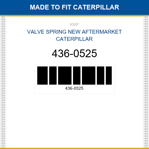 436-0525 Valve spring Made to fit