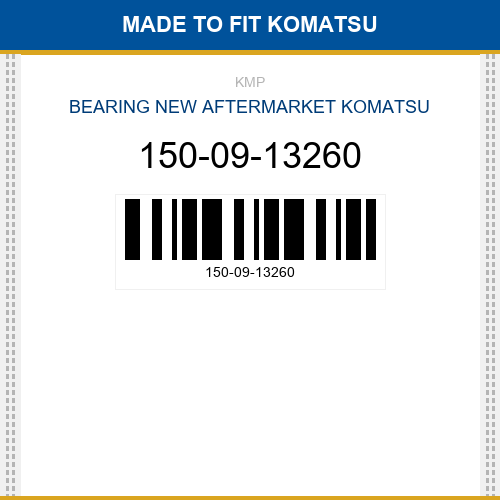150-09-13260 Bearing Made to fit for KOMATSU