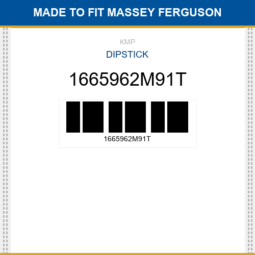1665962M91T Dipstick Made to fit for MASSEY FERGUSON