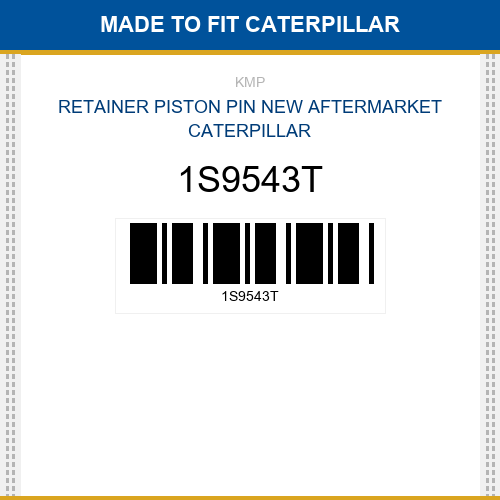 1S9543T Retainer piston pin Made to fit for CATERPILLAR