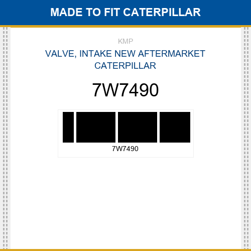 7W7490 Valve, intake Made to fit