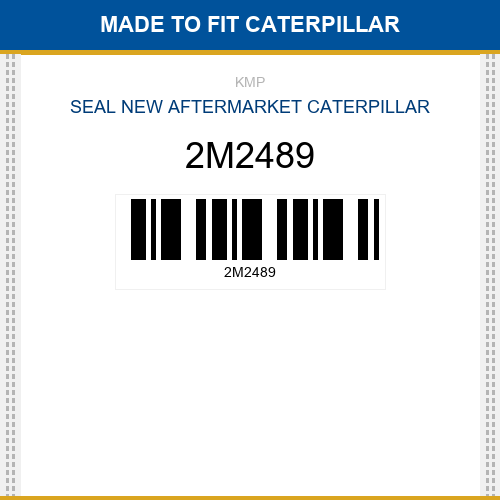2M2489 Seal Made to fit for CATERPILLAR