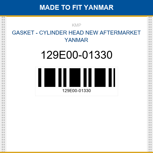 129E00-01330 Gasket - cylinder head Made to fit for YANMAR