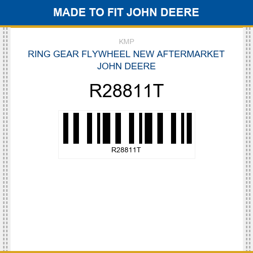 R28811T Ring gear flywheel Made to fit for JOHN DEERE