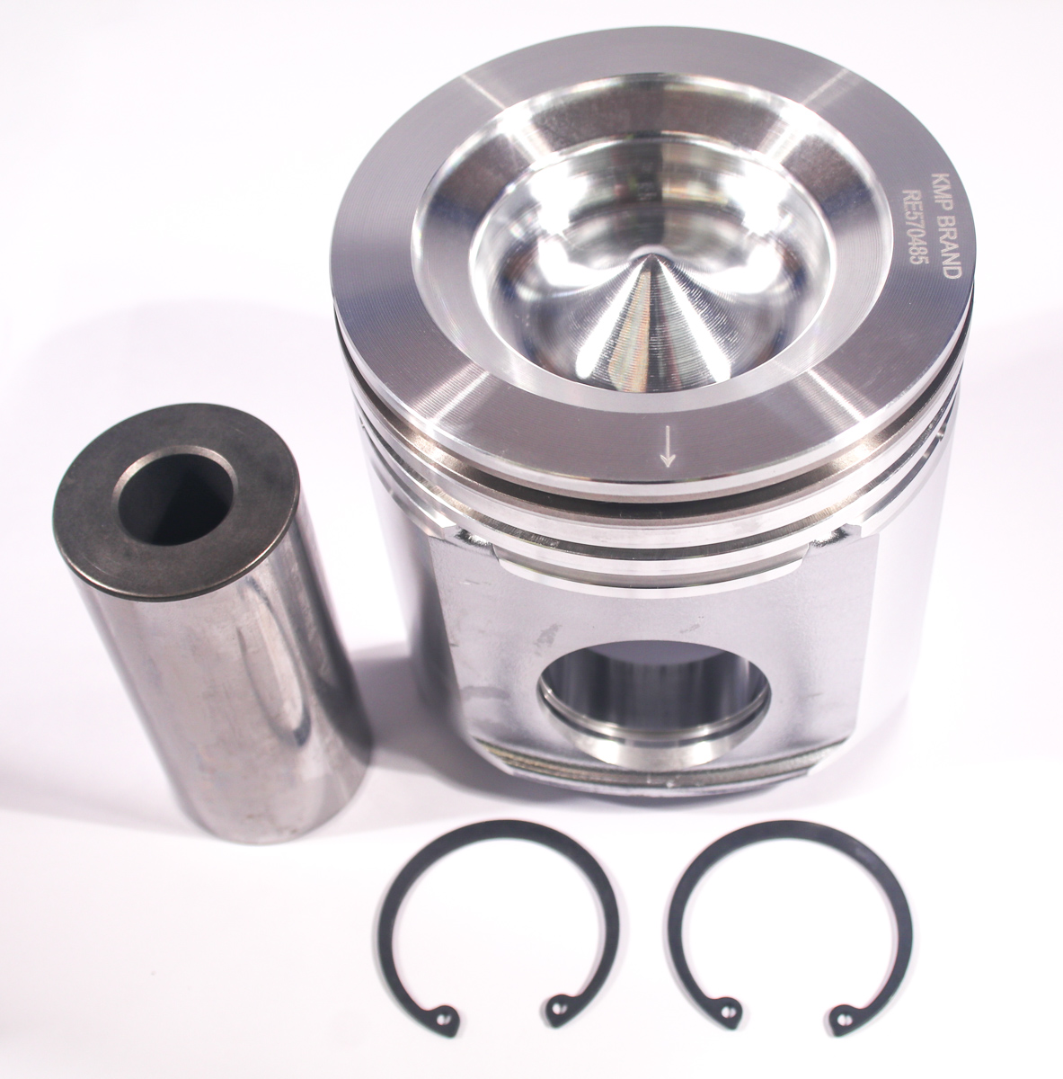 RE570485 Piston body, pin & clips Made to fit for JOHN DEERE