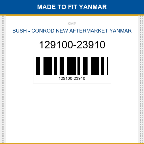 129100-23910 Bush - conrod Made to fit for YANMAR