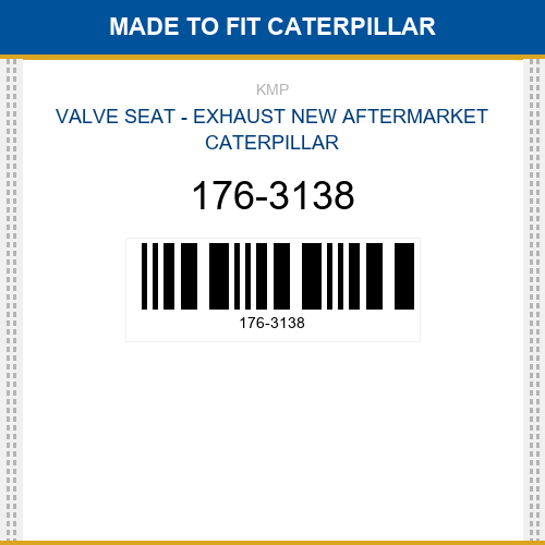 176-3138 Valve seat - exhaust Made to fit for CATERPILLAR